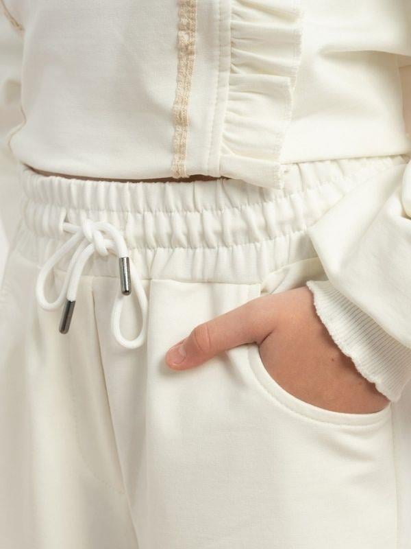 Kız Çocuk Fırfırlı Tasarım Eşofman Takımı