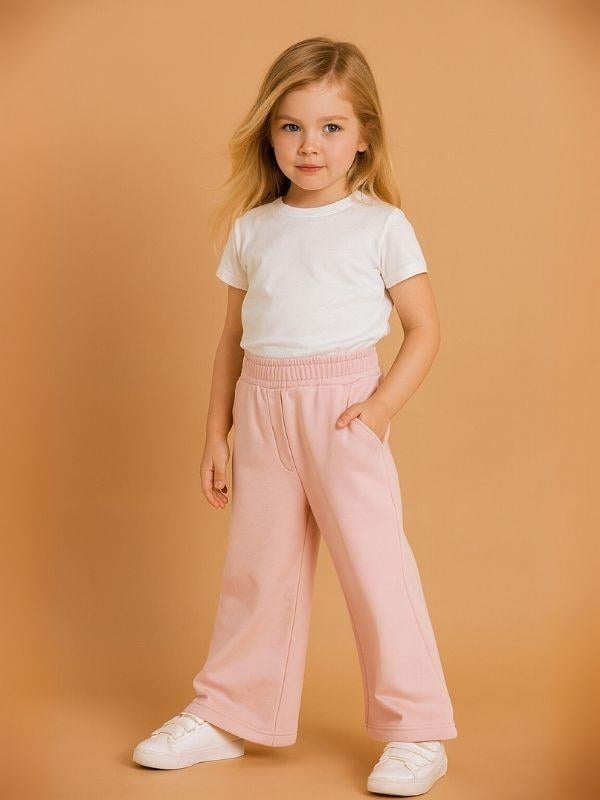 Kız Çocuk Geniş Paça Eşofman Altı