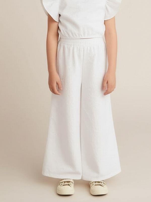 Kız Çocuk Güpürlü Pantolonlu Takım