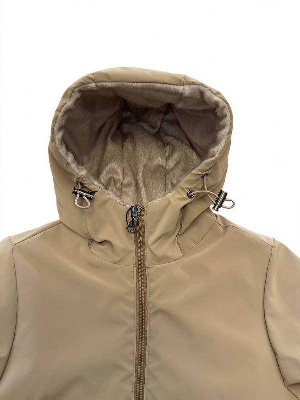 Kız Çocuk İçi Kadife Cepli Mont