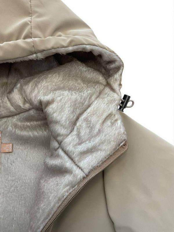 Kız Çocuk İçi Kadife Cepli Mont