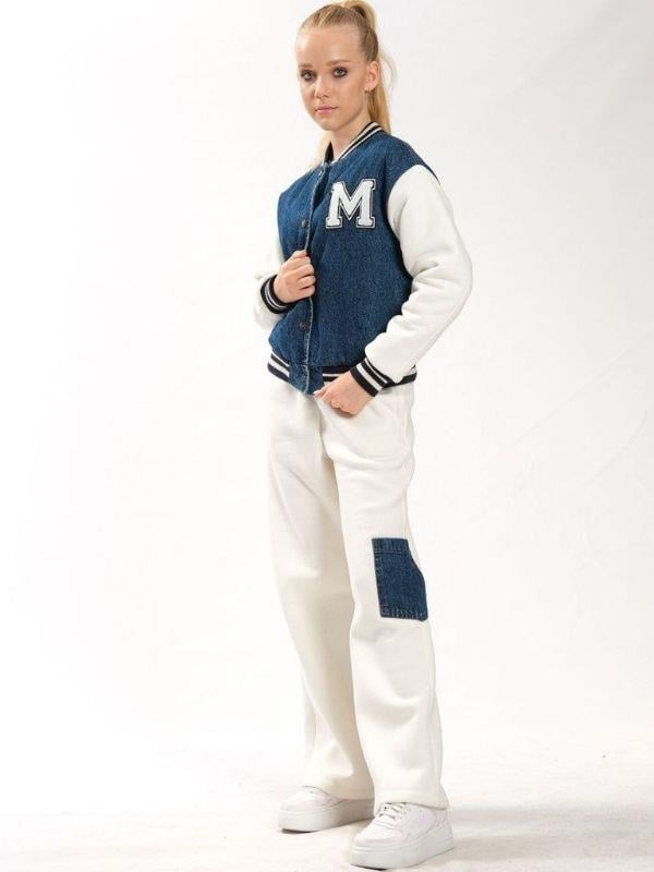 Kız Çocuk İçi Kapitone Kot Kolej Mont