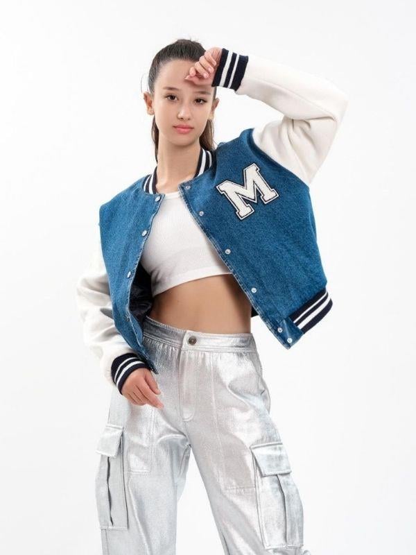 Kız Çocuk İçi Kapitone Kot Kolej Mont