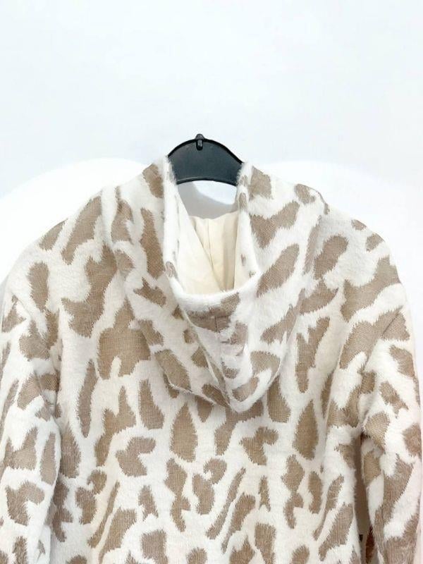 Kız Çocuk İçi Pamuk Astarlı Fermuarlı Desenli Peluş Mont