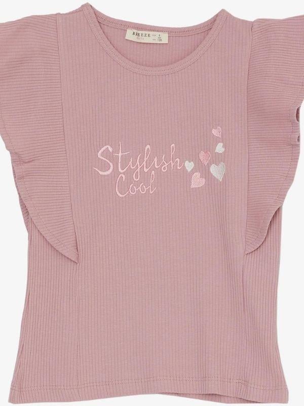 Kız Çocuk İspanyol Paça Taytlı Takım