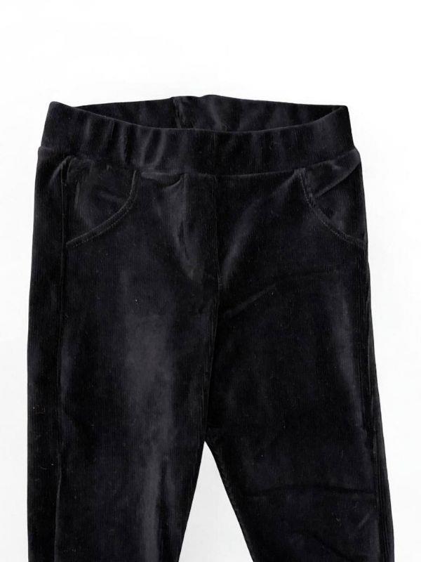 Kız Çocuk Kadife Fitilli Tayt