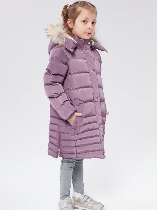 Kız Çocuk Kapüşon Kürklü Uzun Kalın Kaban