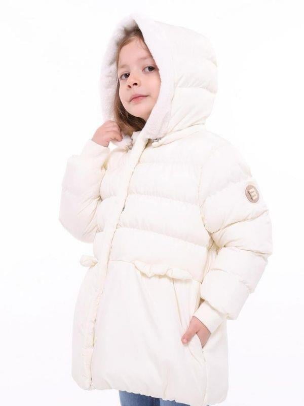 Kız Çocuk Kapüşonlu Balon Kalın Mont