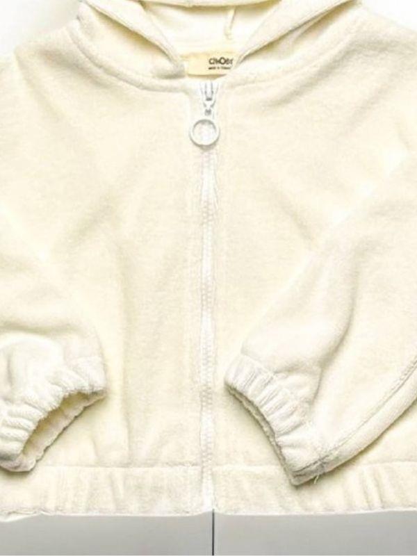 Kız Çocuk Kapüşonlu Peluş Hırka