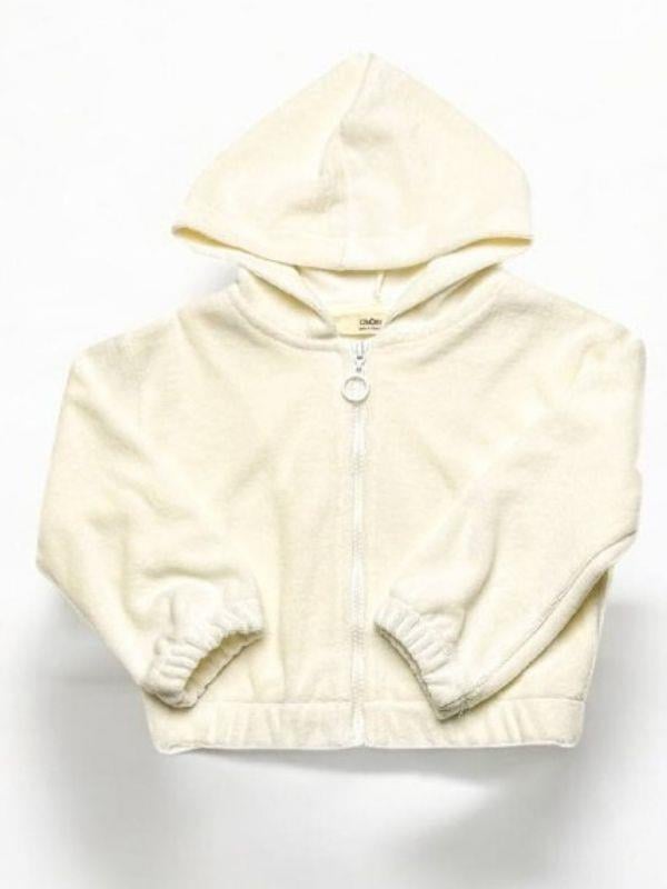 Kız Çocuk Kapüşonlu Peluş Hırka