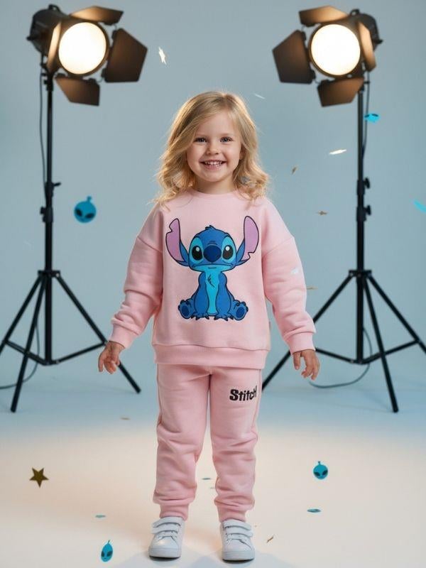 Kız Çocuk Karakter Baskılı Eşofman Takım