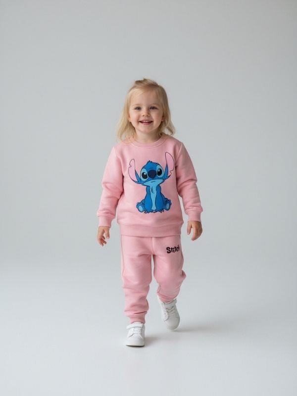 Kız Çocuk Karakter Baskılı Eşofman Takım