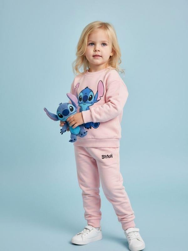 Kız Çocuk Karakter Baskılı Eşofman Takım