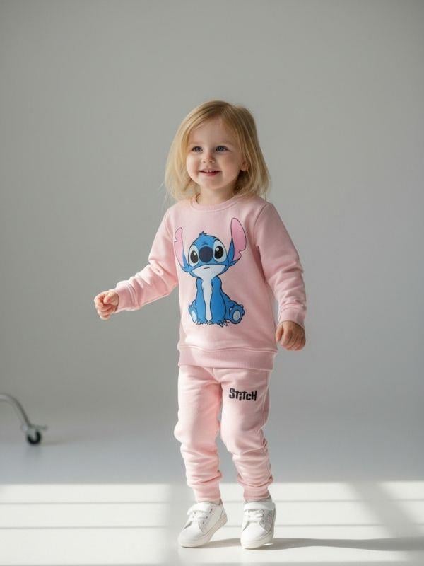 Kız Çocuk Karakter Baskılı Eşofman Takım