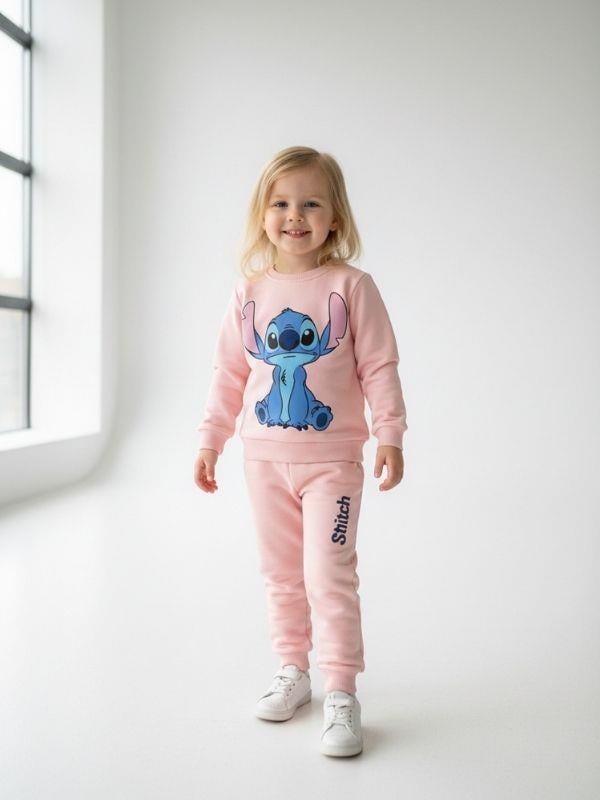 Kız Çocuk Karakter Baskılı Eşofman Takım