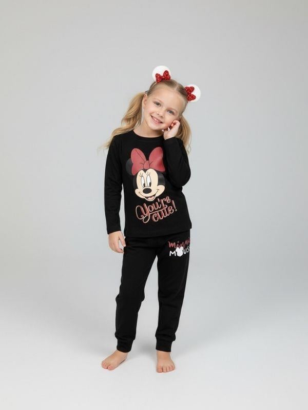 Kız Çocuk Karakter Baskılı Uzun Kollu Pijama Takımı