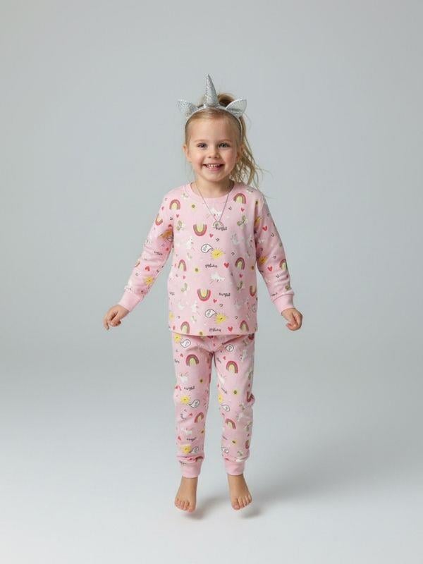 Kız Çocuk Karakter Desenli Pamuklu Pijama Takımı(6-9 ay 9 yaş Aralığı )