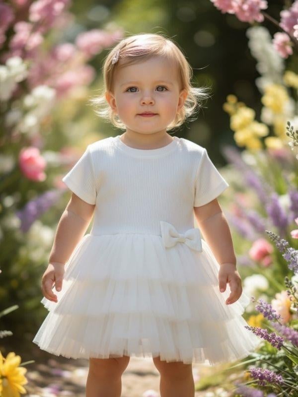 Kız Çocuk Kat Kat Tüllü Elbise