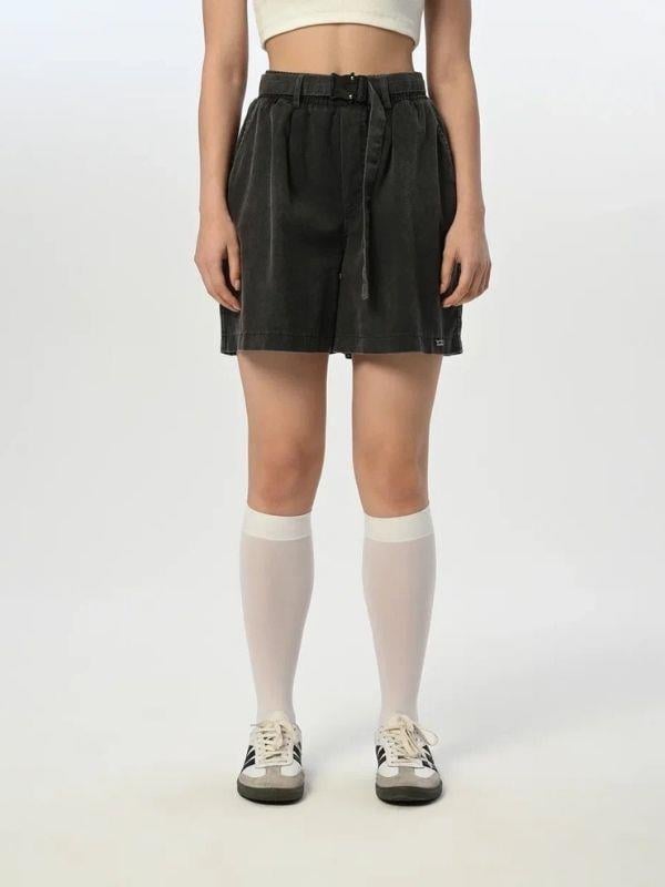 Kız Çocuk Kemerli Yüksek Bel Şort