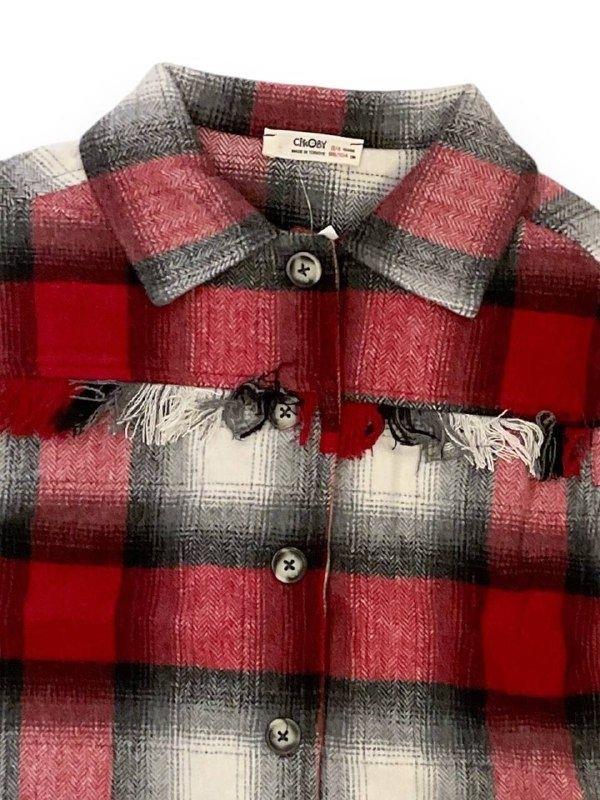 Kız Çocuk Kışlık Ekose Desen Gömlek