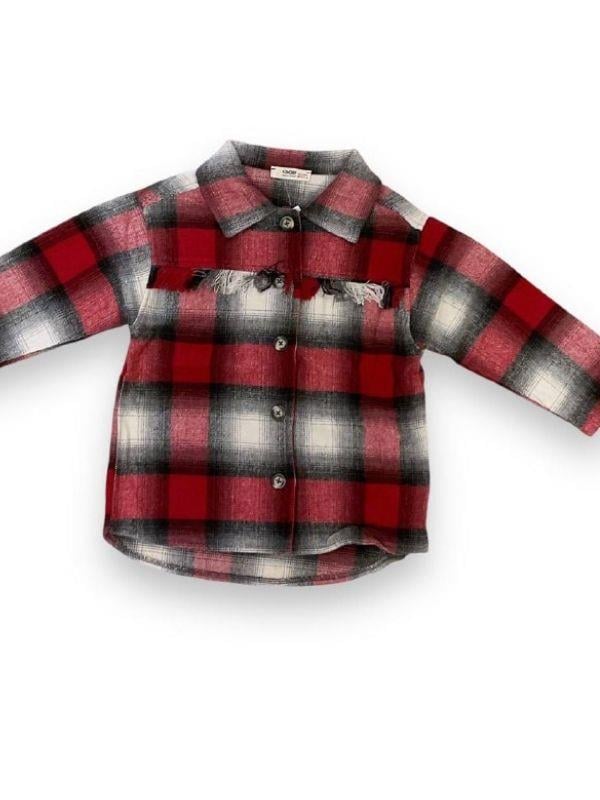 Kız Çocuk Kışlık Ekose Desen Gömlek
