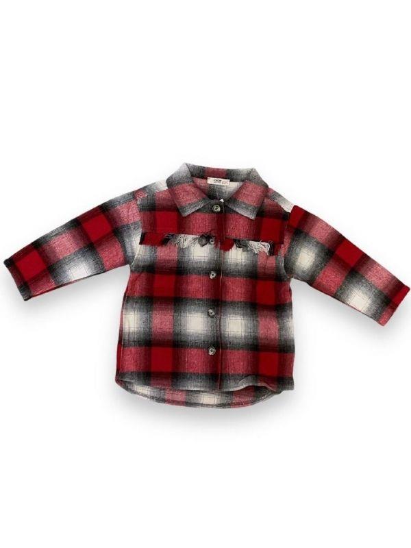 Kız Çocuk Kışlık Ekose Desen Gömlek