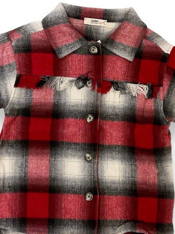 Kız Çocuk Kışlık Ekose Desen Gömlek