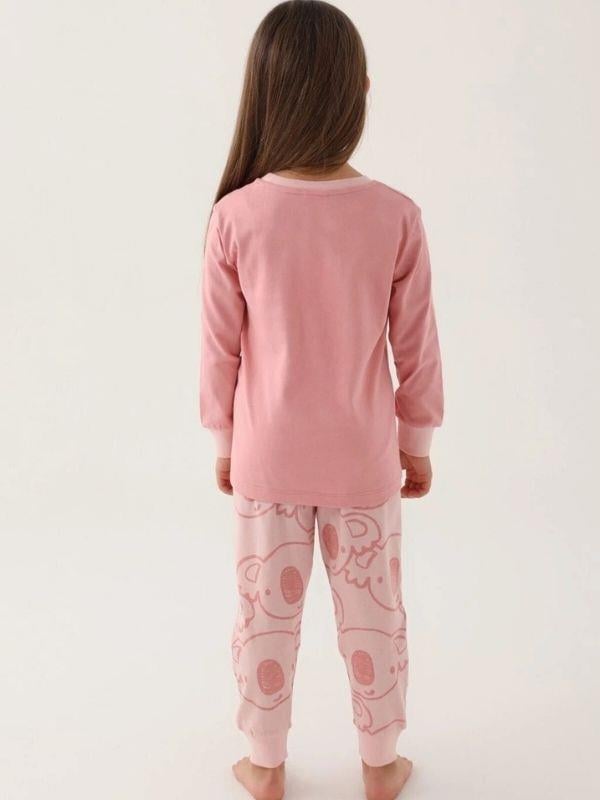 Kız Çocuk Koala Baskılı Uzun Kollu Pijama Takımı