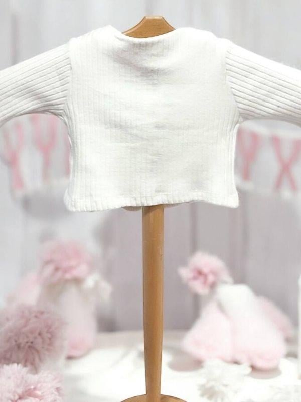 Kız Çocuk Kolları İspanyol Kol Düğmeli Hırka