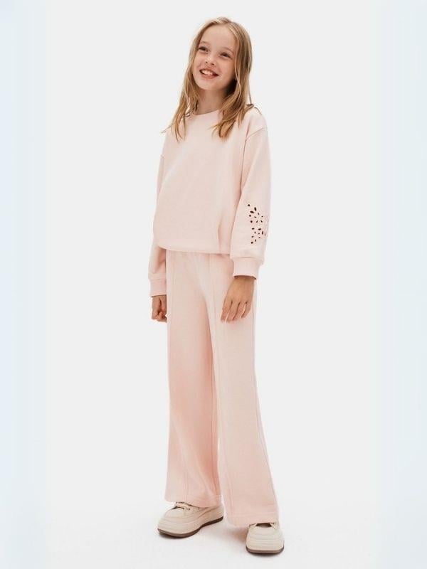 Kız Çocuk Kolları Kelebek İşlemeli Eşofman Takım