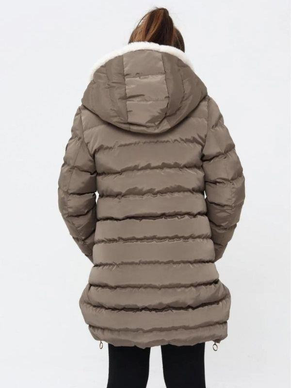 Kız Çocuk Kruvaze Fermuarlı Cepli Mont