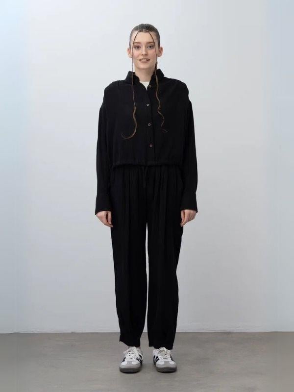 Kız Çocuk Müslin Kumaş Gömlek Pantolon Takım