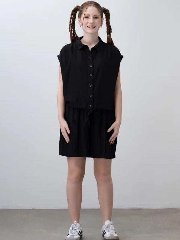 Kız Çocuk Müslin Şortlu Takım