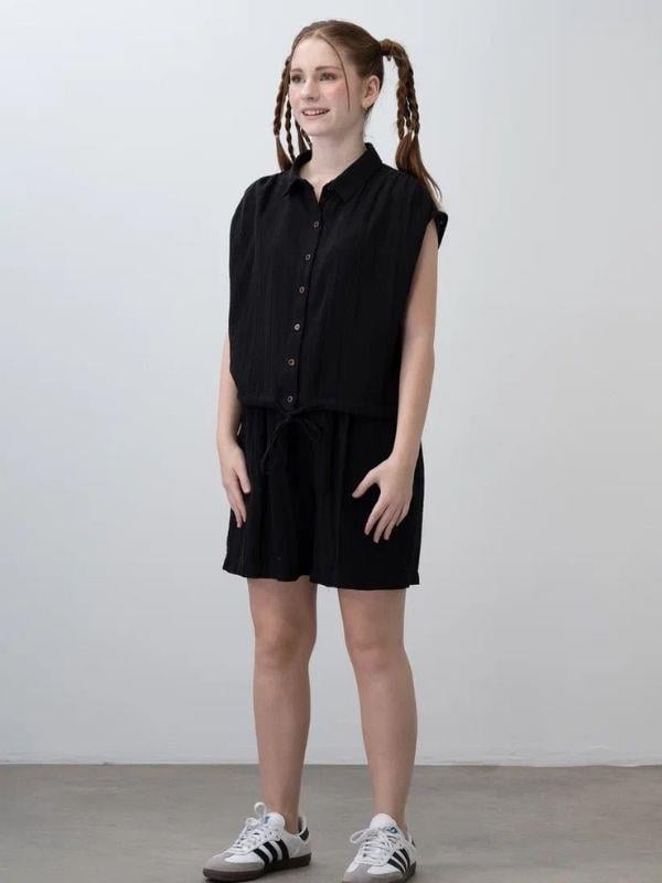 Kız Çocuk Müslin Şortlu Takım