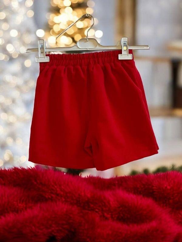 Kız Çocuk Önü Pileli Şort Etek