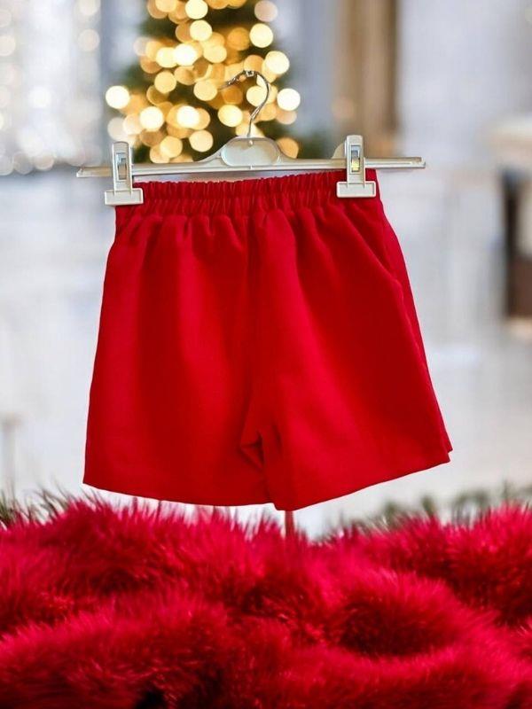 Kız Çocuk Önü Pileli Şort Etek