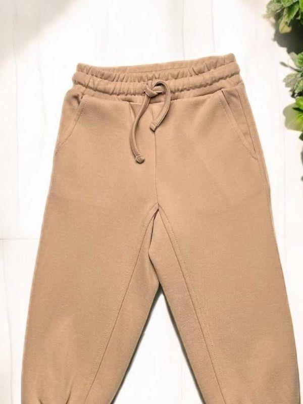 Kız Çocuk Paçaları Lastikli Örme Eşofman Alt