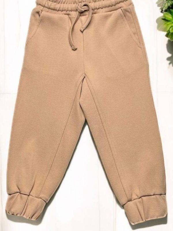 Kız Çocuk Paçaları Lastikli Örme Eşofman Alt