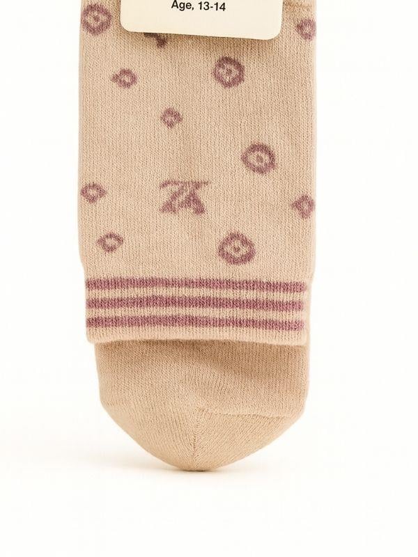 Kız Çocuk Pamuklu Baskılı Pamuklu Soket Çorap