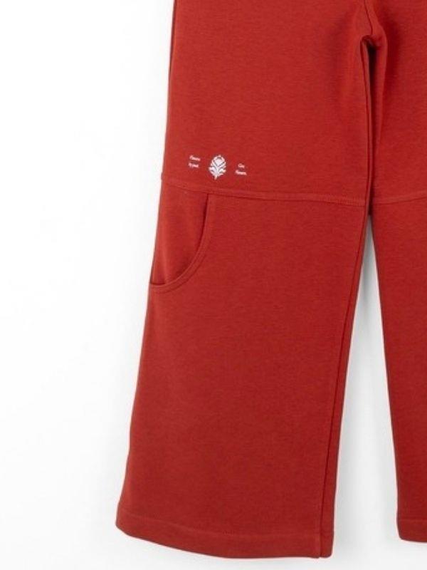 Kız Çocuk Pamuklu Bel Lastikli Cep Detaylı Bol Paça Eşofman Altı