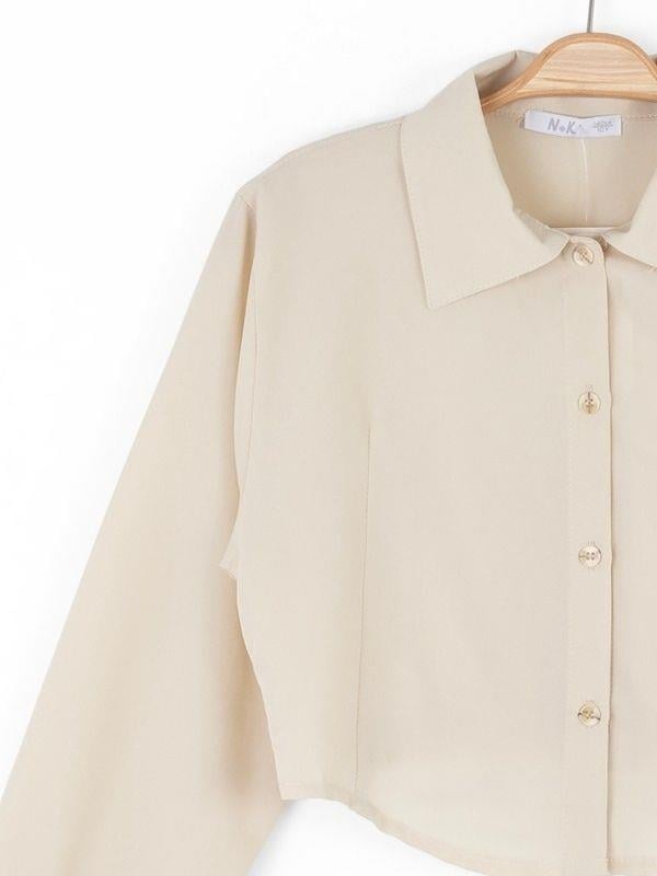 Kız Çocuk Pamuklu Bol Kesim Uzun Kol Gömlek