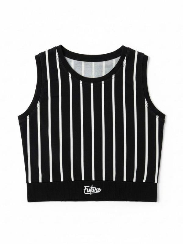 Kız Çocuk Pamuklu Çizgili Crop Bluz