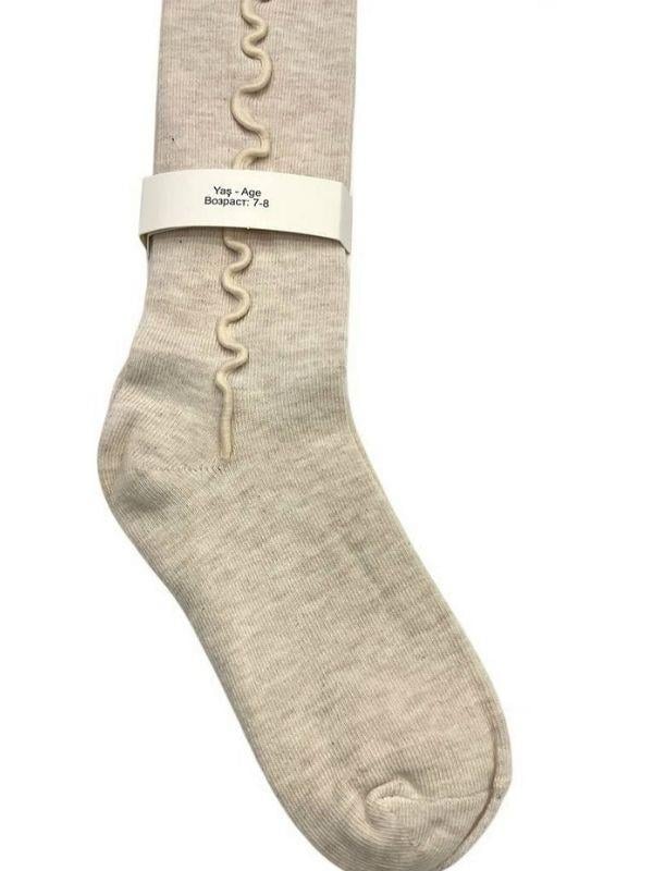 Kız Çocuk Pamuklu Diz Altı Golf Çorap