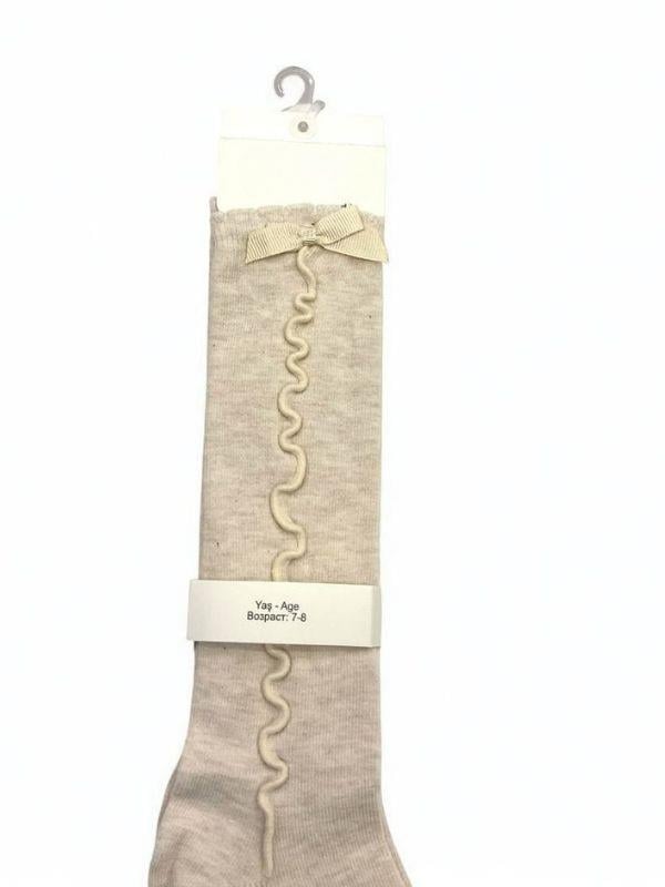 Kız Çocuk Pamuklu Diz Altı Golf Çorap