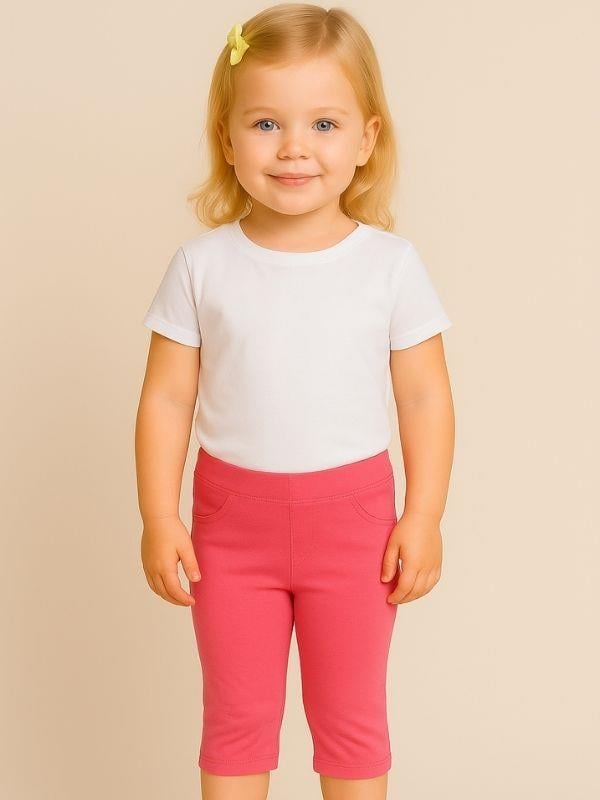 Kız Çocuk Pamuklu Dizaltı Tayt