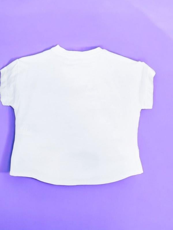 Kız Çocuk Pamuklu Elma Baskılı Bluz