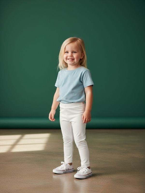 Kız Çocuk Pamuklu Esnek Tayt