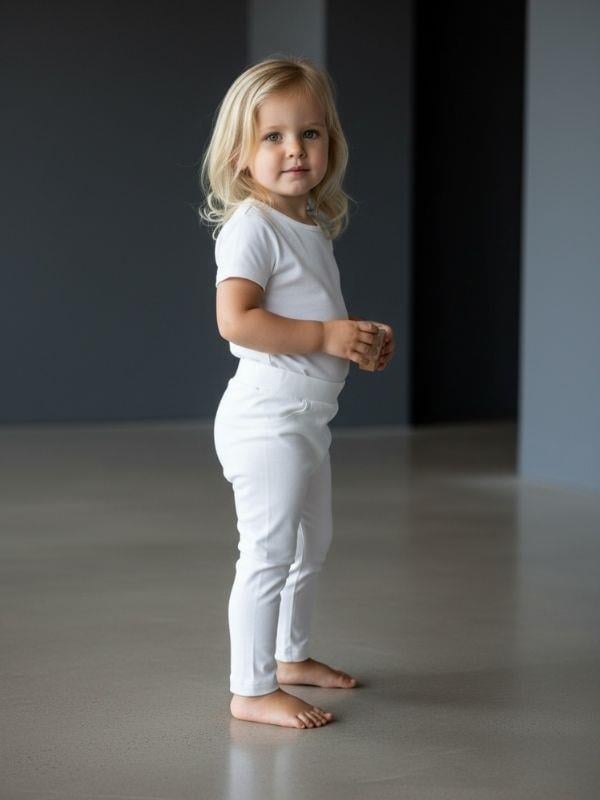 Kız Çocuk Pamuklu Esnek Tayt