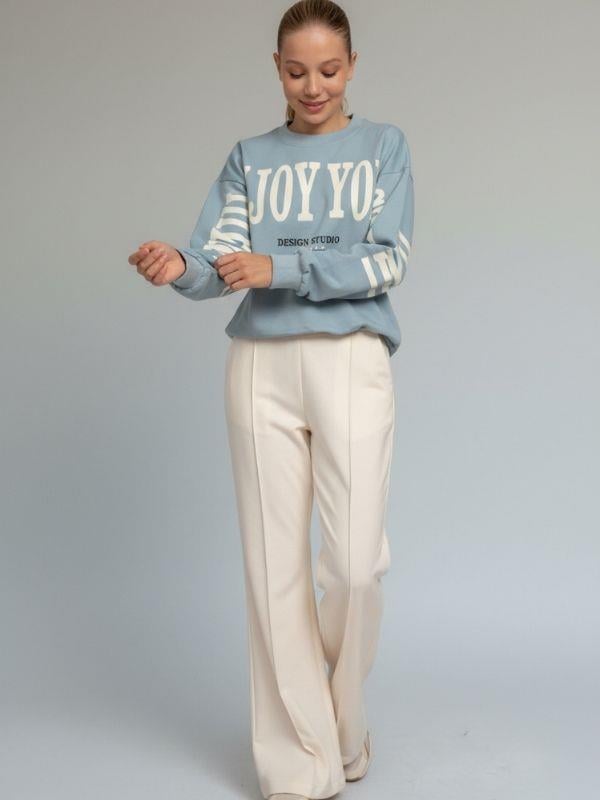 Kız Çocuk Pamuklu İspanyol Paça Eşofman Altı