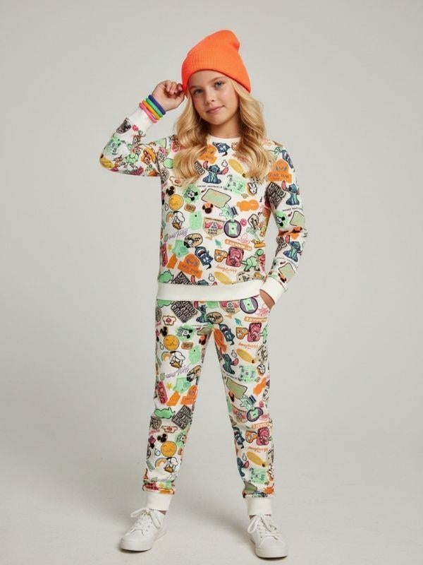 Kız Çocuk Pamuklu Karakter Baskılı Takım